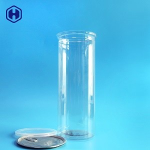 High Empty Transparent Cylinder Container Portable Leakage Proof