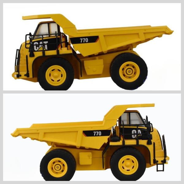 Large Remote Control Dump Truck Engineering Model CA770 Electric Simulation Kids Toy 1:24