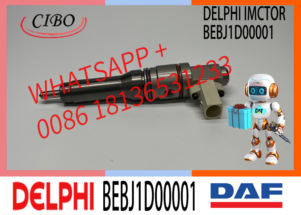 REMAN 2005596 BEBJ1D00001 Common Rail Fuel Injector for DAF MX13 EURO 6MY15 1925657