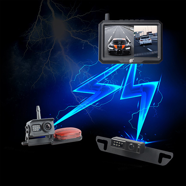 High Brightness RV Wireless Backup Cameras System Metal Material