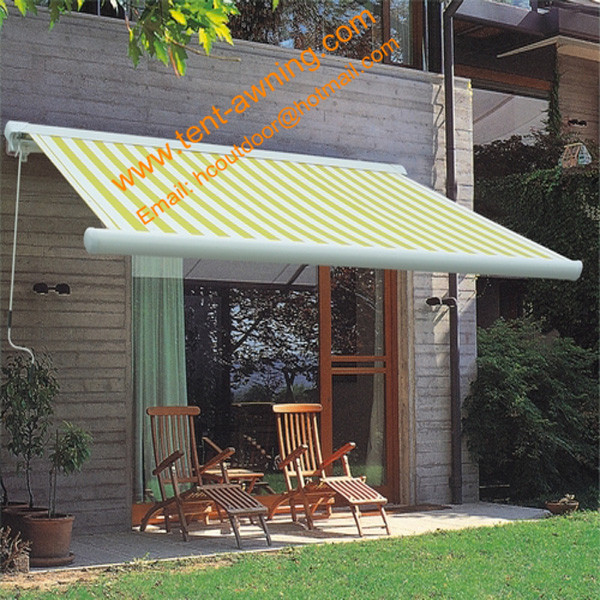 Outdoor Villa Balcony Remote Control Electric Full Cassette Awning