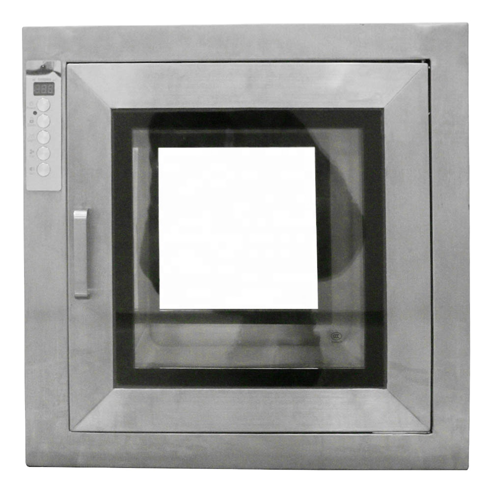 UV Lamp Static Pass Box SS304 SS316 Pass Through Box 80kg Transfer Window