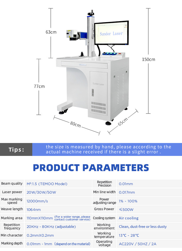 Engraving Fiber Laser Marking Machine 3D Dynamic Color Mopa JPT Color 60W 30W 50W