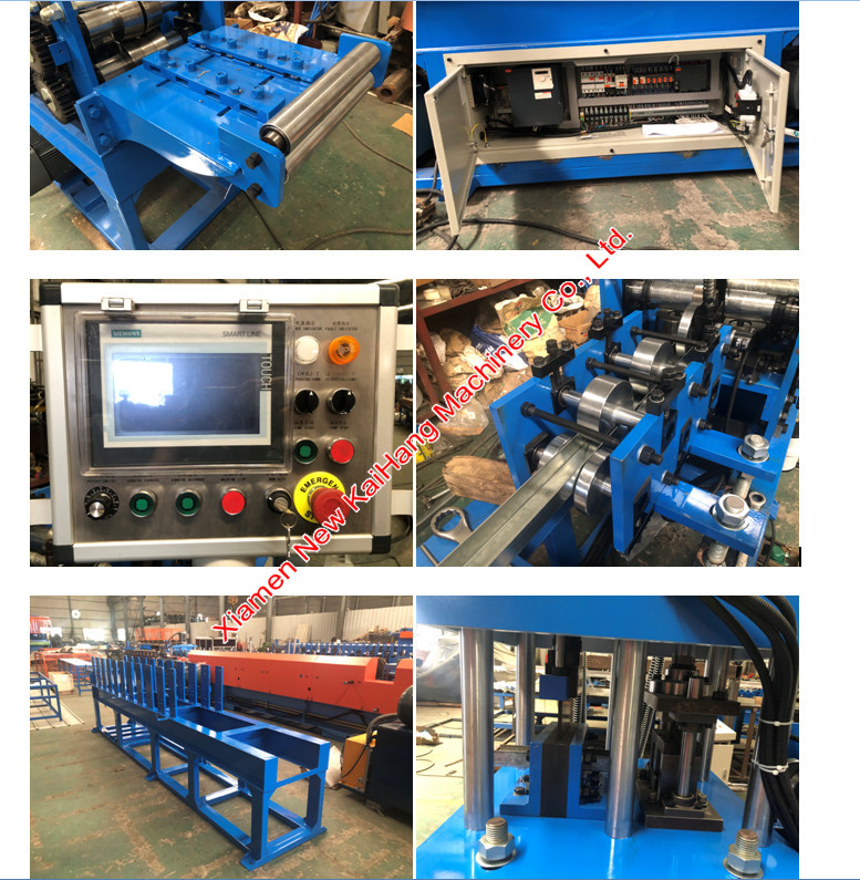 11KW GI Steel Frame Purlin Roll Forming Machine CE Certificated