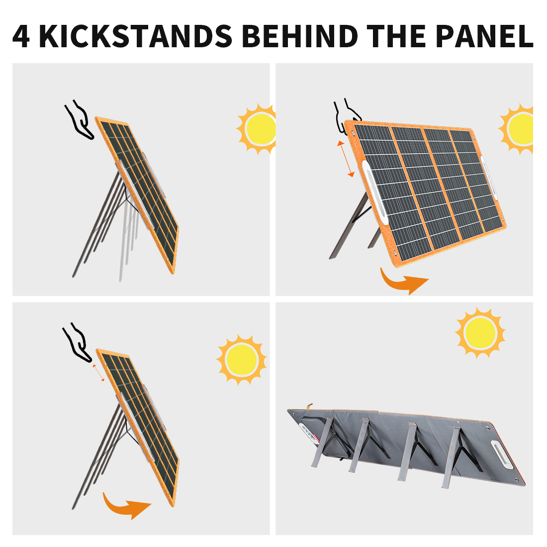 Monocrystalline 100W Solar Panel for Camping 21.5%-23.5% Efficiency and OEM Supported