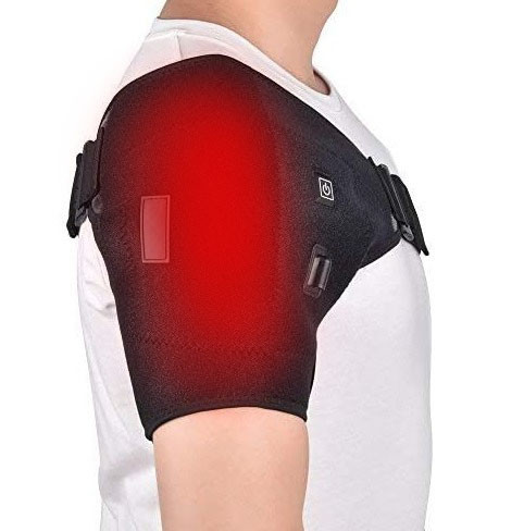 Graphene Electric Heated Shoulder Wrap USB Charging 55degree Temperature
