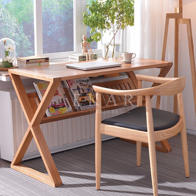 New Style Computer Table Study Solid Wood Book Desk