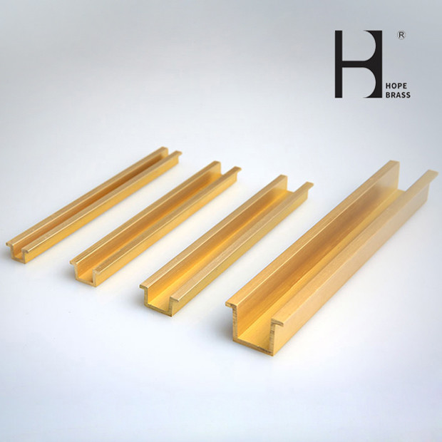 Copper Alloy Extruding Profiles Copper Zinc Brass Materials with Client Drawing Customized Shape And Size OEM ODM