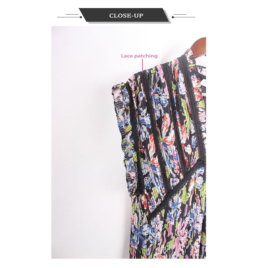 Screen Prints Polyester Women Chiffon Dresses