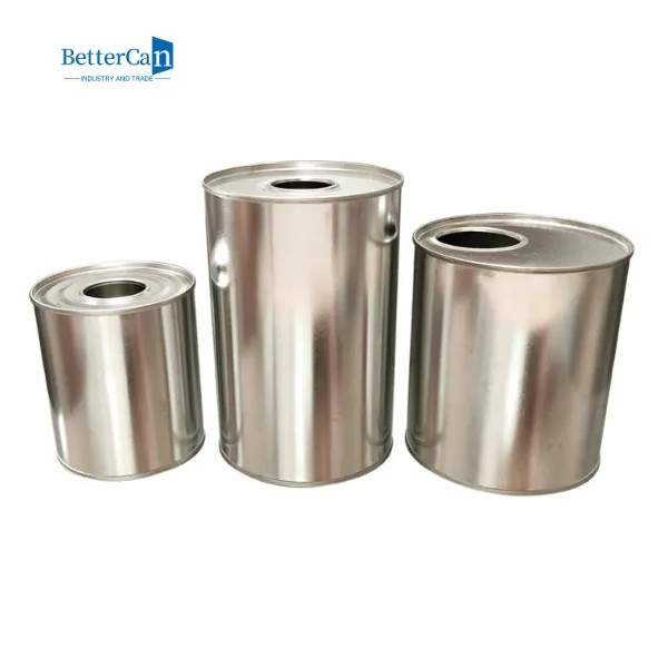 Round Metal 1L Tin Can Logo Printed For Motor Engine Oil