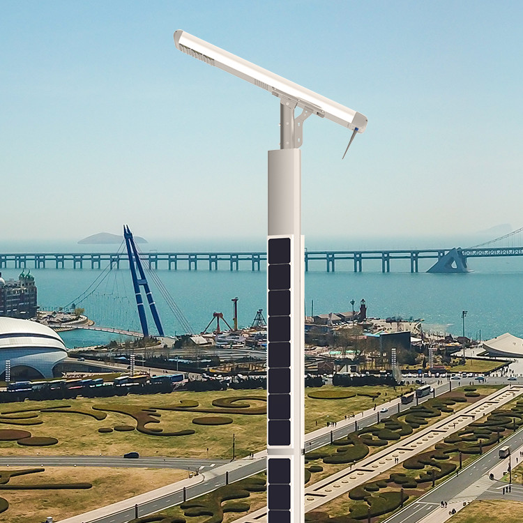 Smart Solar Lamp Pole Clean and Free Energy Column Intelligent Street Light Super Bright