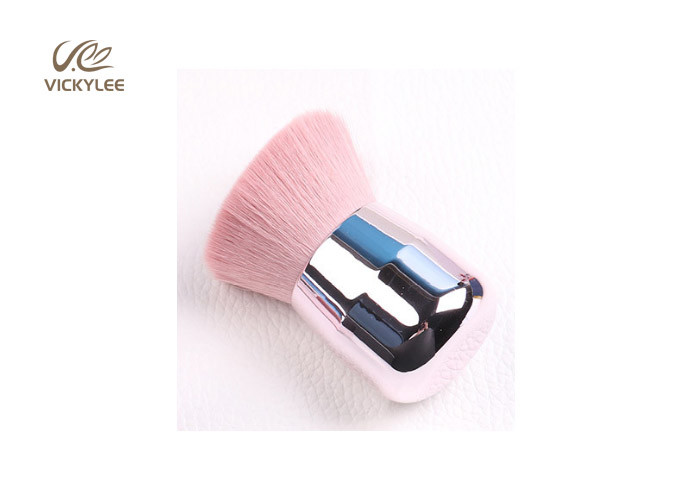 Portable Pink Color 4×7.4CM Angled Blush Brush