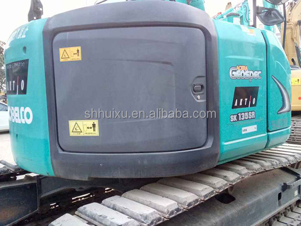 Original Paint Used Excavator Kubota 135 Second Hand Mini Excavator 13500KG
