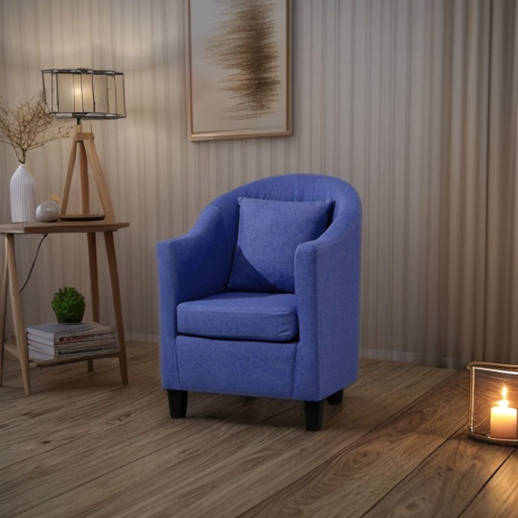 Wooden Frame Decoration Upholstered Sofa Chair for Coffee Shop and Hotel and Bedroom