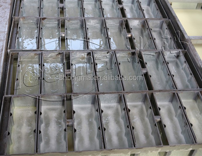 Salt Water 20T/24H Industrial Ice Block Making Machine For Ice Factory Cold Storage