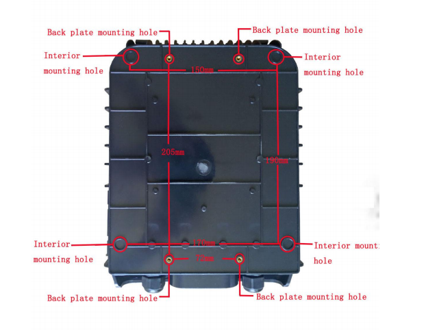 Grey Optic Fiber Access distribution box 1*8 PLC Splitter SC connector High Quality 8 Cores Fiber Optical Terminal Box