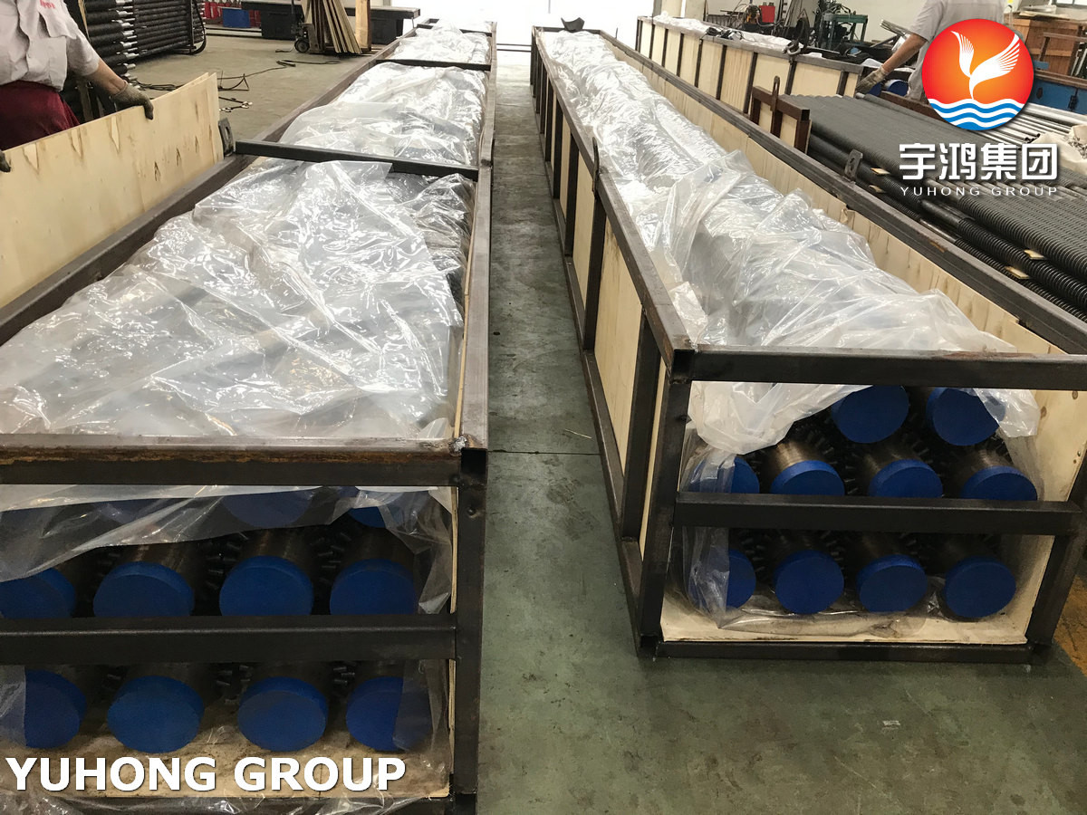 Studded Fin Pipe Alloy Steel Finned Pipe ASTM A213 T9 Carbon Steel Fin For Furnace