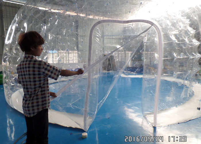 Commercial Transparent Clear Bubble Tent Outdoor Inflatable Camping Tent With Rooms