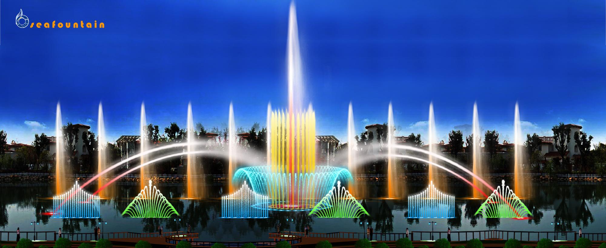 ice tree music dancing fountain