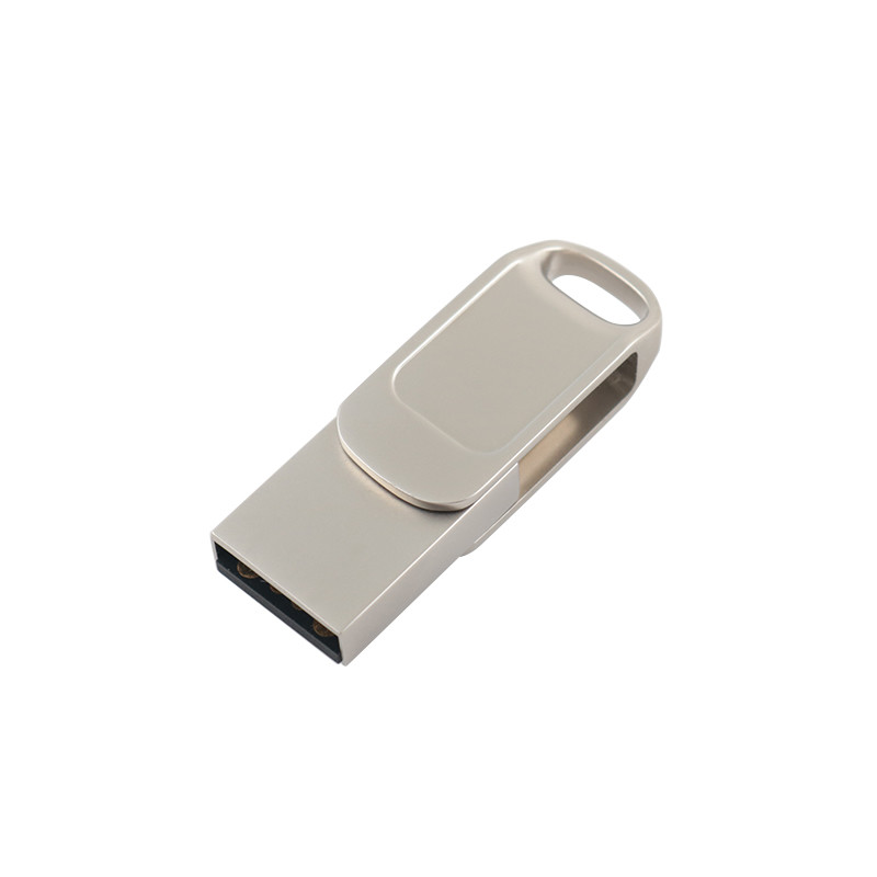 Metal Dual USB Flash Drive with Password Protection and Speed Type C Compatibility