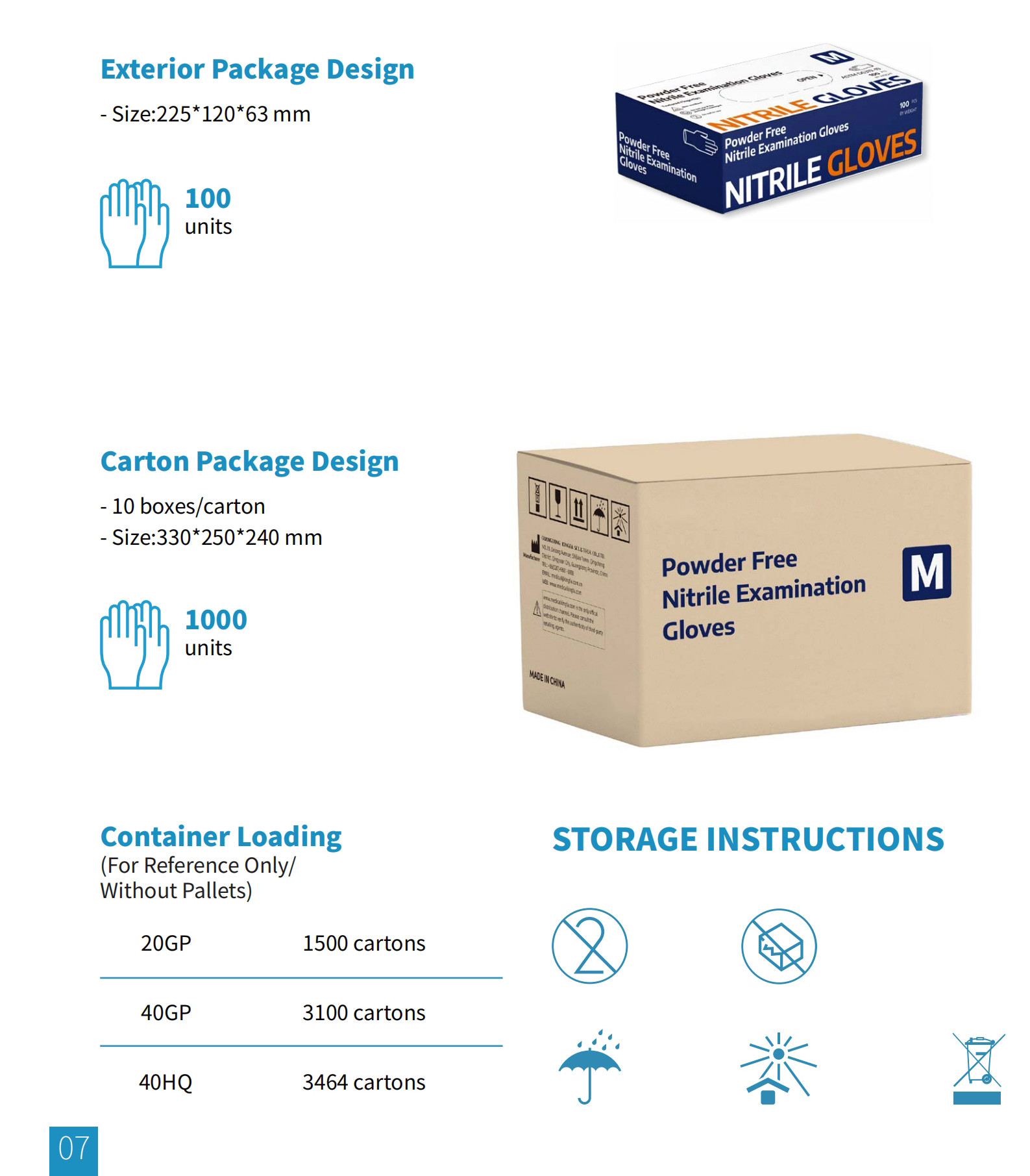 EN455 Disposable Nitrile Gloves