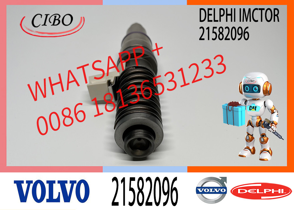 21582096 20430583 3803637 Common Rail Fuel Injector For VOL-VO Truck FH12 EC360B EC460B TAD1643VE TAD850VE TAD851VE TAD852VE