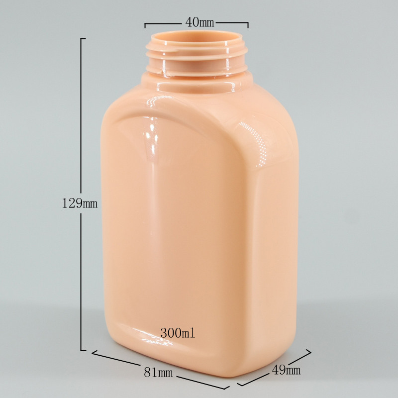 PET Colorful 300ml Flat Foam Pump Bottle For Personal Care