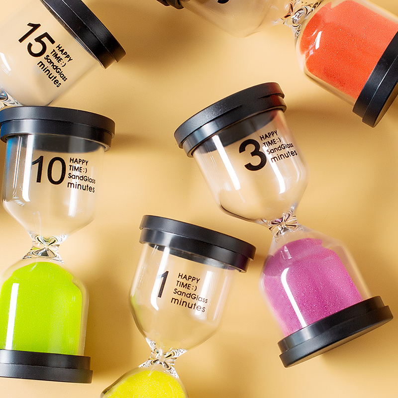 1 3 5 10 15 30 Minutes Sand Timer Sand Timer 6pcs For Kids Time Management