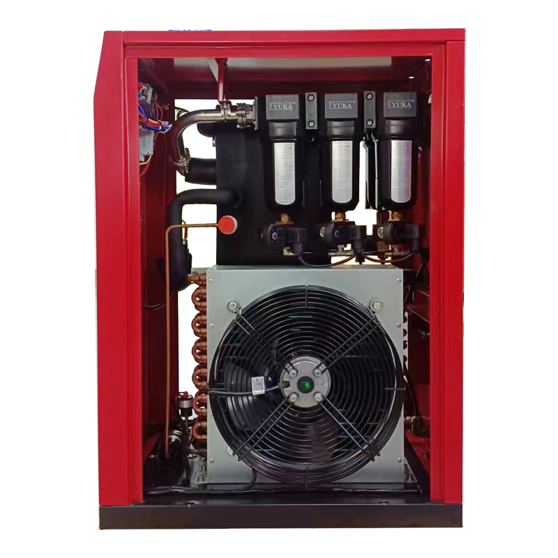 Atmospheric Pressure Refrigerated Air Dryers 380KW Air Compressor Power and Stainless Steel Evaporator for R134a Refrigerant