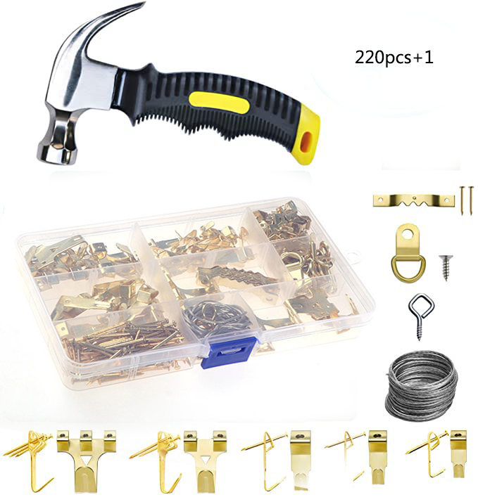 Sheet Metal Stamping Steel Small Sawtooth Nailess Silver Hardware Kit For Wood Frame