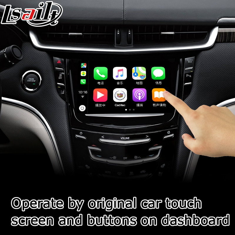 Cadillac XTS CUE system wireless carplay Android auto youtube play video interface by Lsailt Navihome