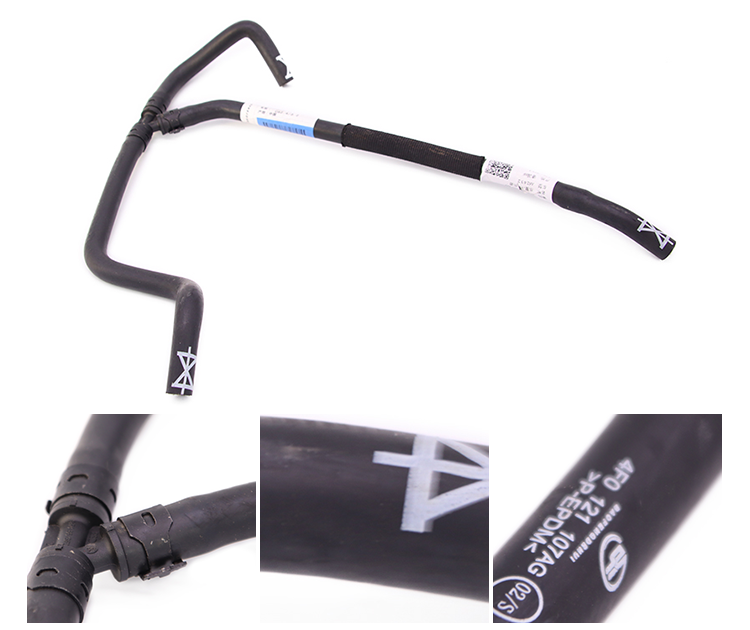 4f0121107ag Auto Coolant Hose Water Pipe Engine Cooling Water Hose Assembly