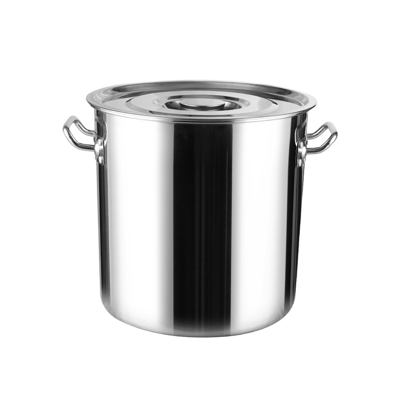 3pcs Stainless Steel Kitchen Soup Pots Two Handle With Lid