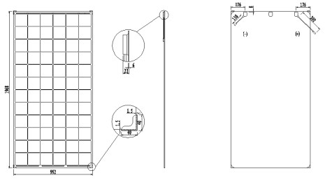 Monocrystalline Double Glass PV Modules 360W Harsh Environment Adaptation