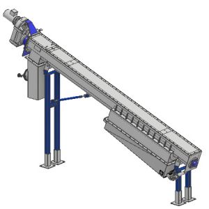 Buy cheap 4300mm Length 1.5kw Spiral Screw Conveyor product