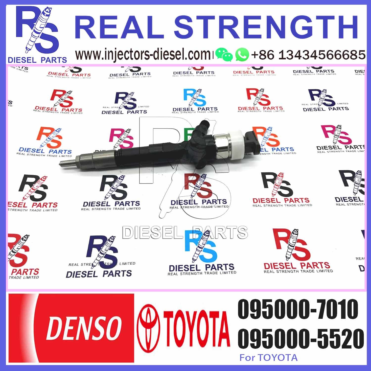High Quality D-ENSO 095000 7010 23670 39165 new Diesel Fuel Injector 095000-7010 For T-oyota 2KD Engine 095000-7010 2367