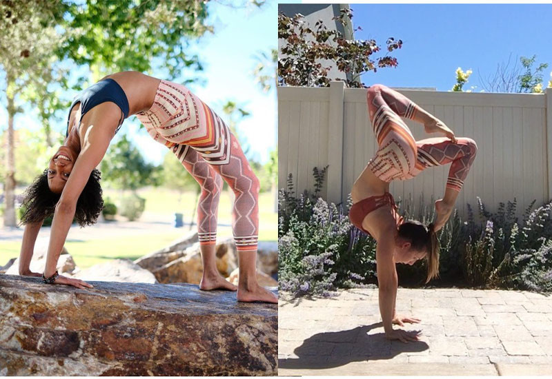 OEM Custom Push Up Patterned Yoga Pants Fitness Colorful High Wasited