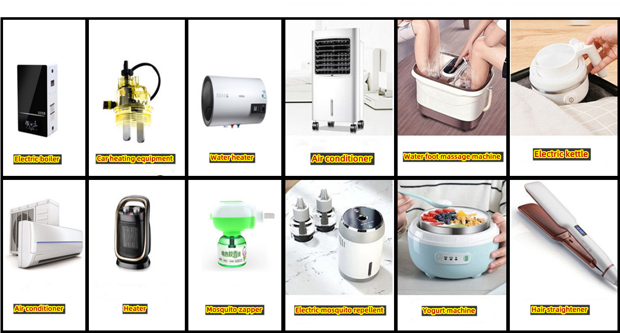 Insulated PTC Air Heater Solar Energy Storage Battery Preheating System Heater Accessories