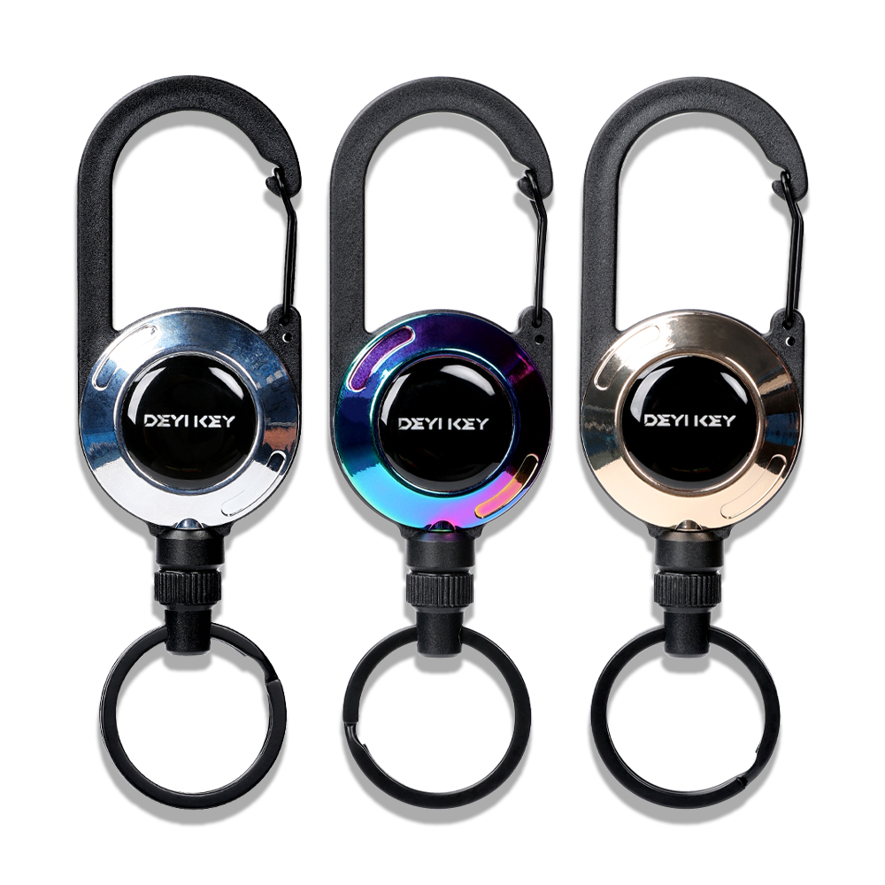 Deyi Badge Reel Upgraded Stainless Steel Cord, Suitable For Men And Women Assorted Colors