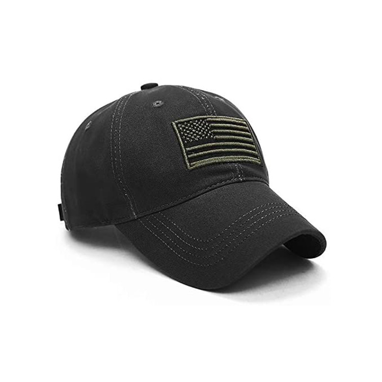 Fashion Letter Pattern 6 Panel Cotton Baseball Cap With Metal Buckle