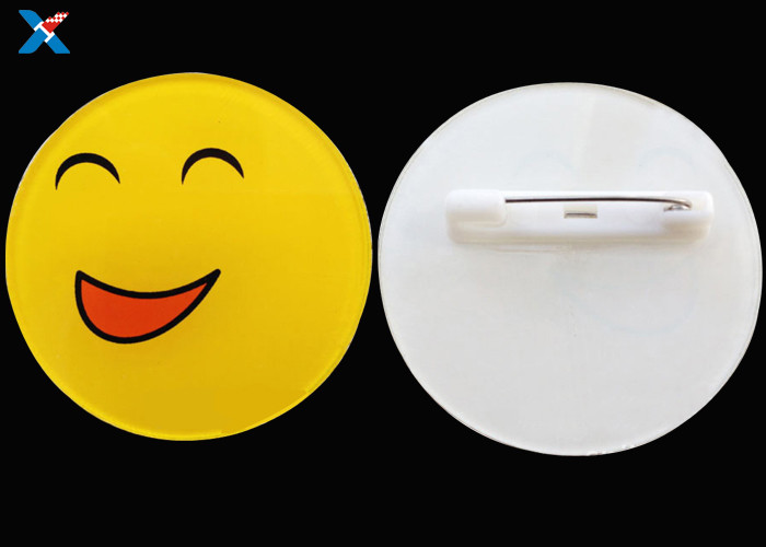 Customized Acrylic Shapes Craft Acrylic Smiley Face Badge Acrylic KTV Bar Smile Signage