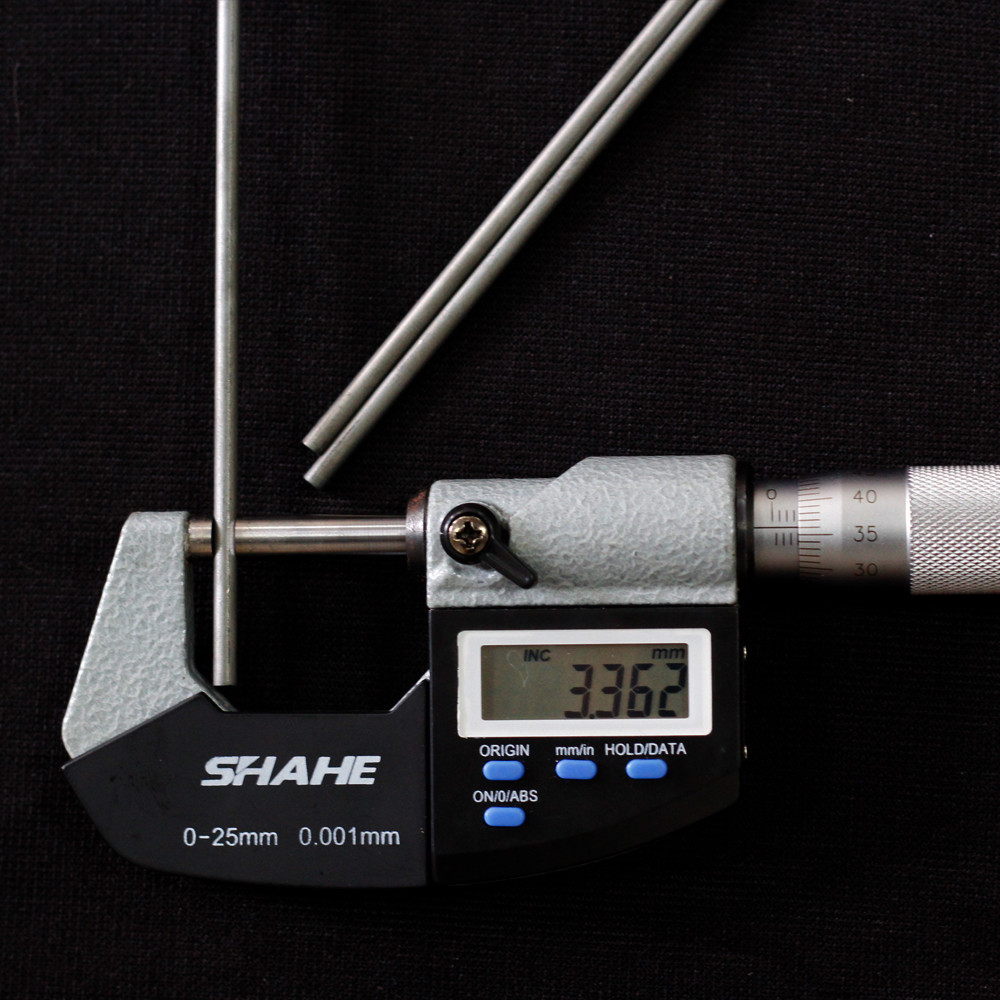 Dia 3mm Tungsten Carbide Round Stock Bar K30 - K40 Unground For Metal Working