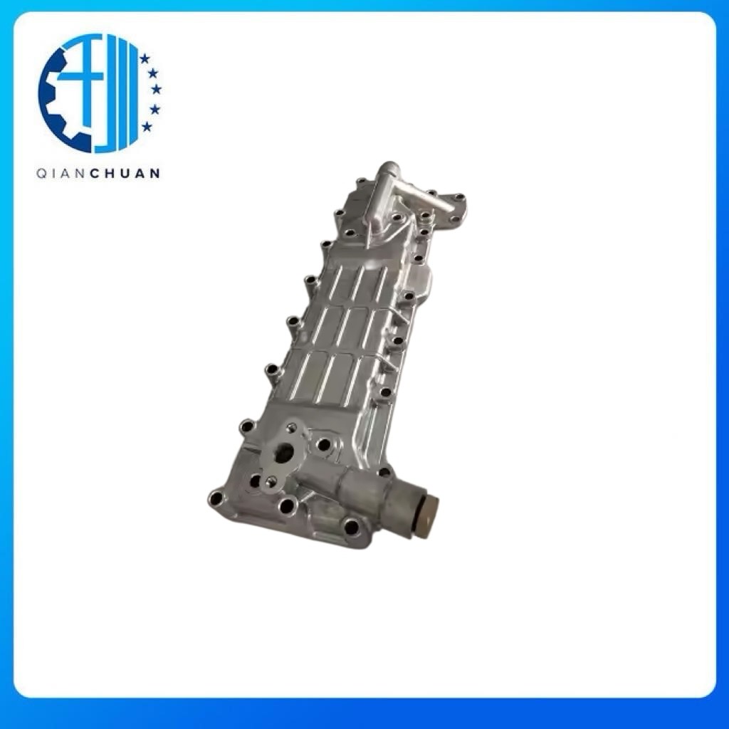 Oil Cooler Cover 8970200372 8944496450 For Isuzu 4BG1 Excavator Engine Spare Parts
