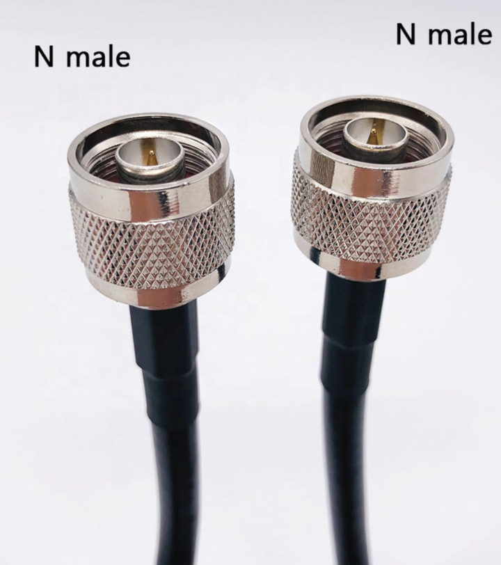 Low Loss 5m Signal Booster Coaxial Cable N Male To N Male Connector