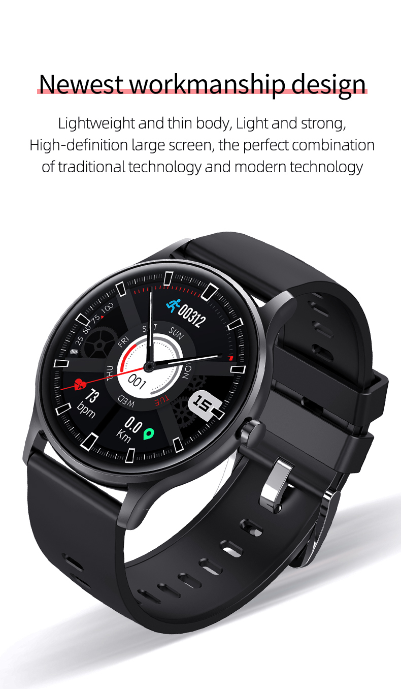 Waterproof IP67 Round Smart Watch With Multiple Messages Push