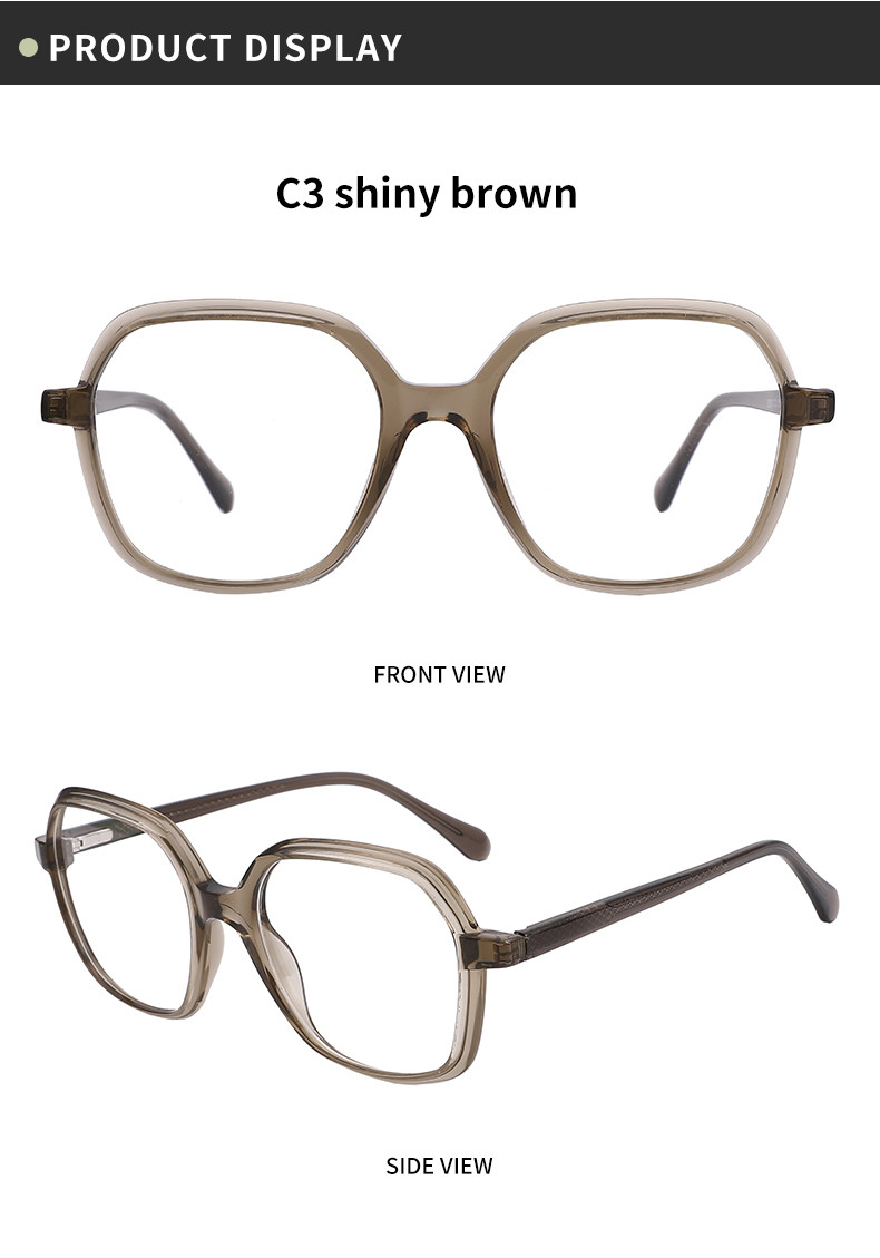 Retro Large Men'S Acetate Eyeglasses Frame Oversize Optical 140 Mm
