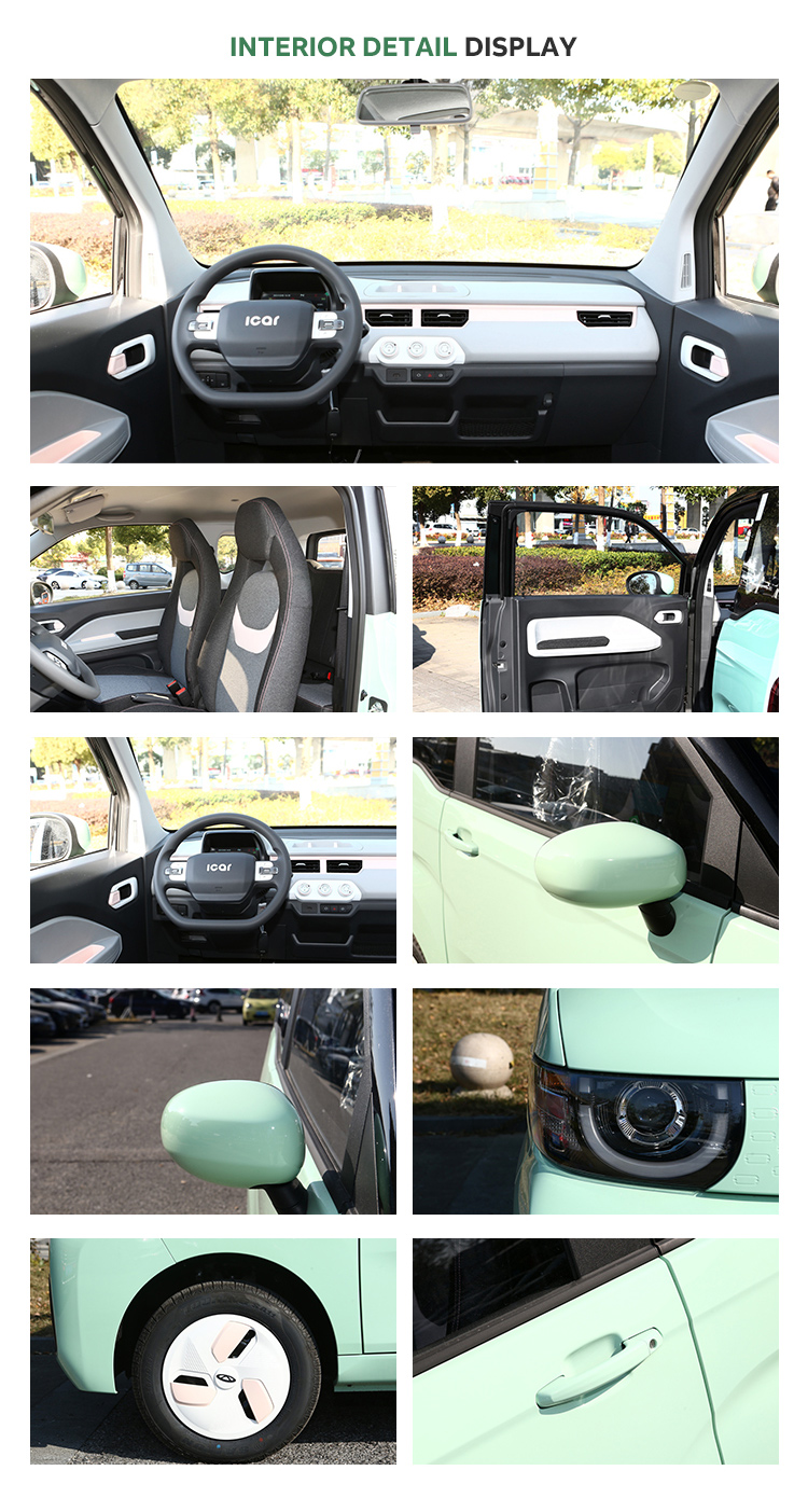 Chery QQ Ice Cream 's Most Popular Speed EV for Adults and Families 20kW Maximum Power