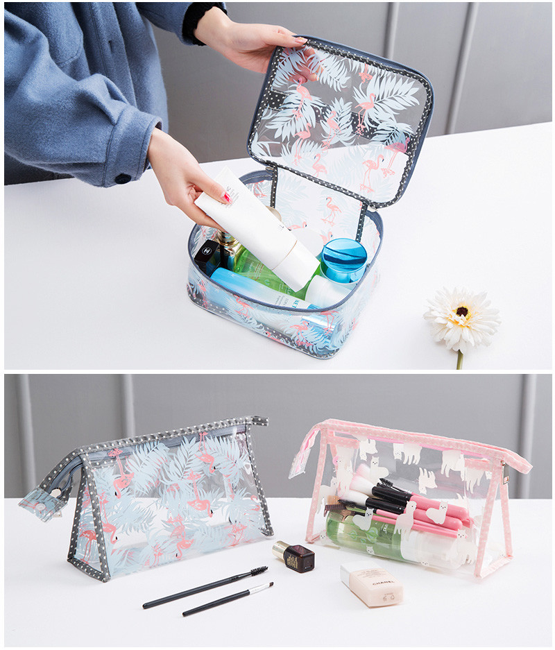 Water Resistant Tansparent Toiletry Bag Sets Custom Logo