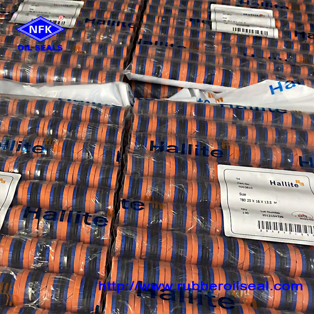 Original Hydraulic Seals Parts Hallite 780 Piston Seal Excavator Hydraulic Hydraulic Cylinder Seals