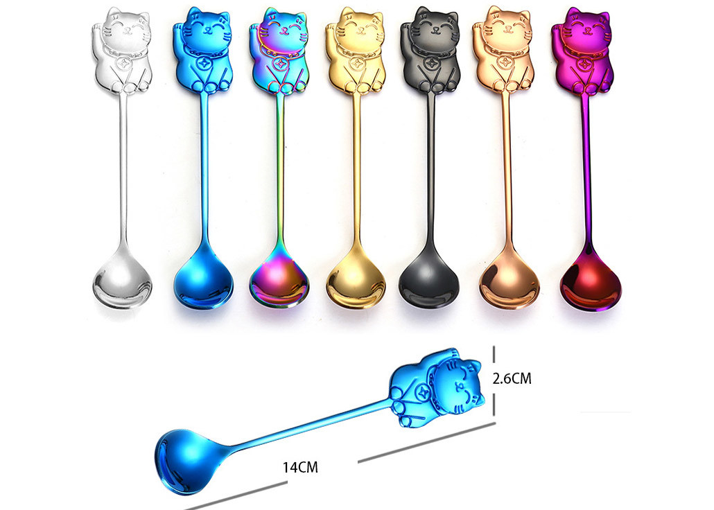 High End Creative Cute Cat Spoon / Gift Coffee Stirring Spoon Wear Resistance